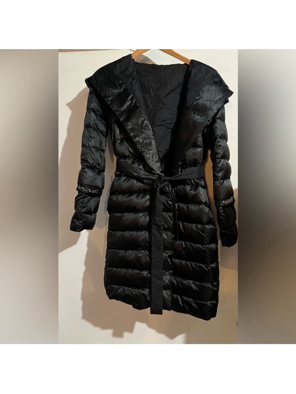 Maxmara rhinestone trim puffer coat the cube novef down jacket snow winter - Picture 2 of 7
